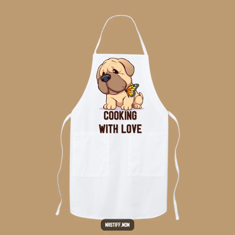 Funny Gentle Mastiff Apron: Chef's Wear for Kind Cooks
