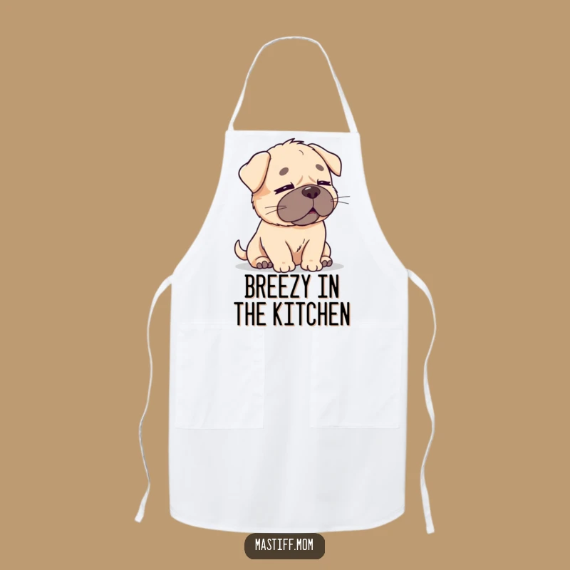 Funny Kawaii Mastiff Breeze Apron - Relaxing Kitchen Humor