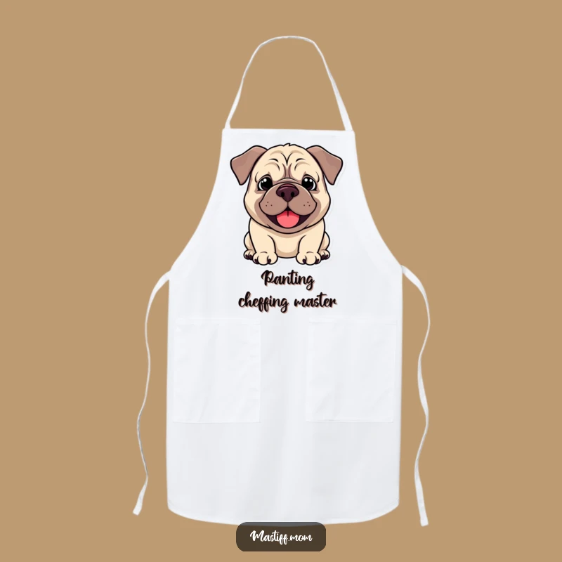 Funny Kawaii Mastiff Happy Pant Apron: Cook with a Smile