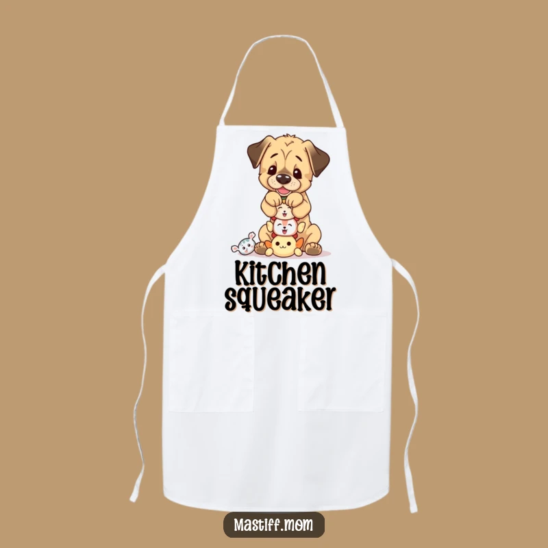 Funny Mastiff Toy Balance Apron: Cook with Playful Pup Charm