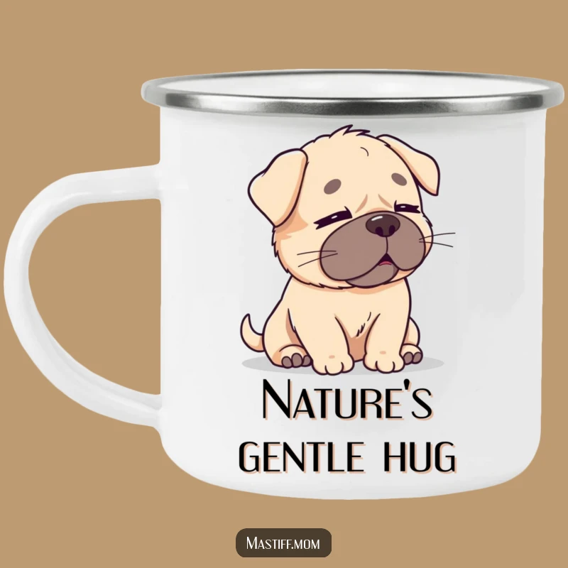 Funny Kawaii Mastiff Breeze Camping Mug - Relaxing Outdoor Humor