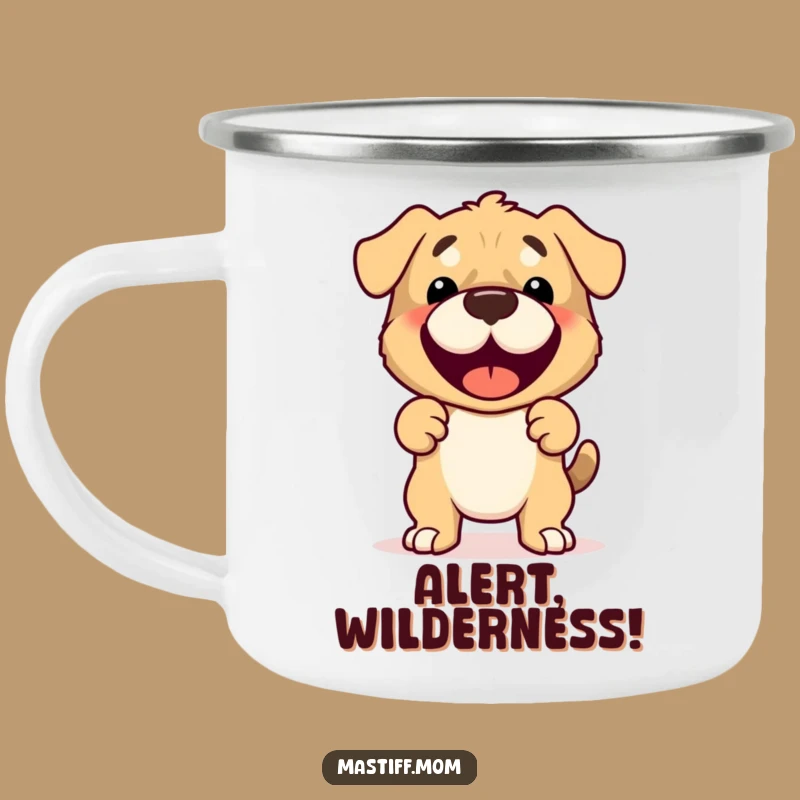 Funny Mastiff Camping Mug: Protective Dog Outdoor Gift