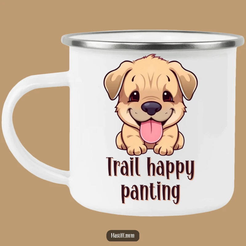 Take this Mastiff cub’s happy panting smile on your next adventure. This durable mug is perfect for the great outdoors.