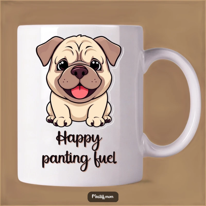 Funny Kawaii Mastiff Happy Smile Mug: A Joyful Gift for Dog Lovers