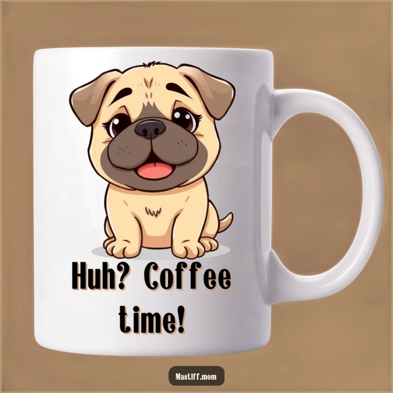 Funny Kawaii Mastiff Bewildered Mug - Happy Dog Lover Gift