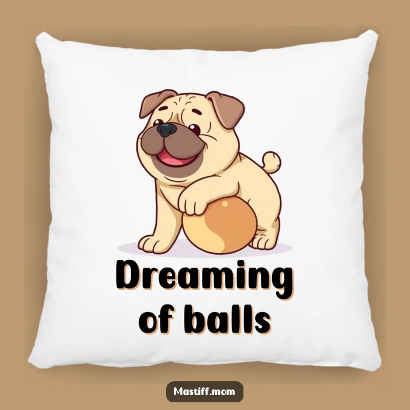 Funny Happy Mastiff Pillow: Cozy Comfort with Playful Nudge, A Sweet Funny Gift