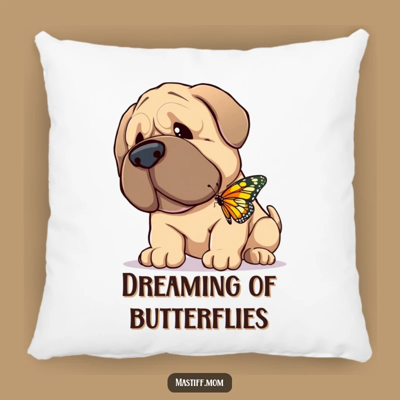 Funny Gentle Mastiff Pillow: Cozy Giant Dog Cushion for Tender Comfort