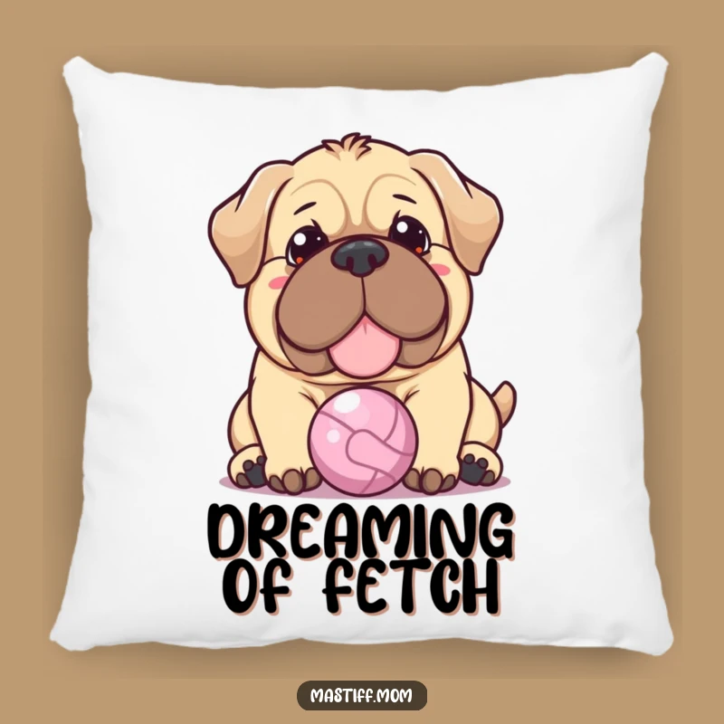 Funny Kawaii Mastiff Pillow: Warm Nudge, Tiny Ball, Perfect Cozy Funny Gift