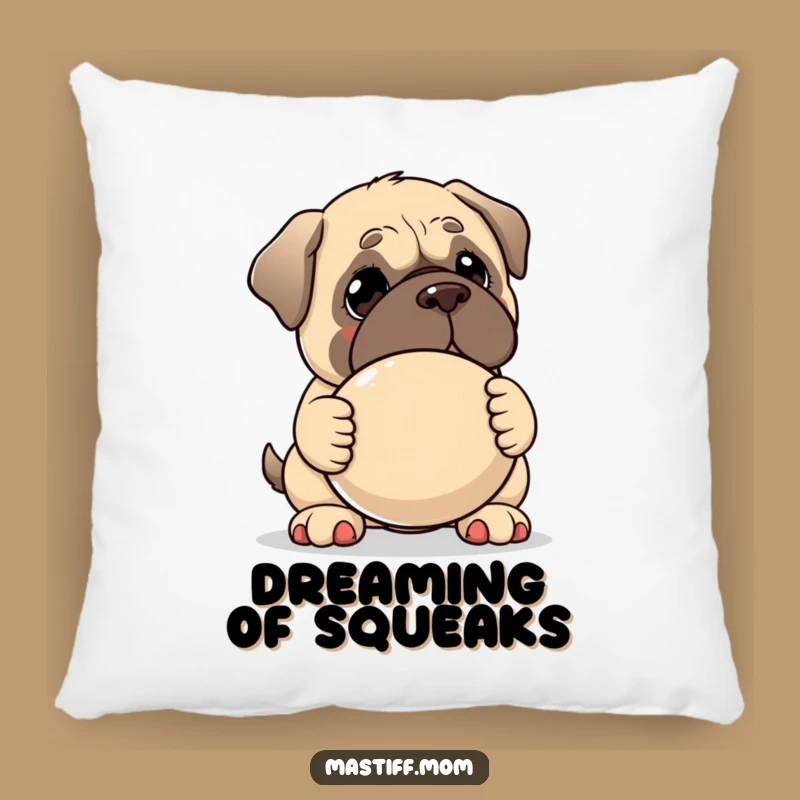 Funny Kawaii Mastiff Pillow - Cute Dog Cushion for Gentle Comfort