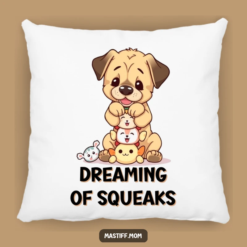 Cozy Funny Mastiff Toy Pillow: Snuggle with Playful Pup Balance