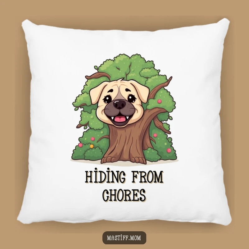 Funny Happy Mastiff Pillow: Cozy Hideaway Fun, A Sweet Funny Gift