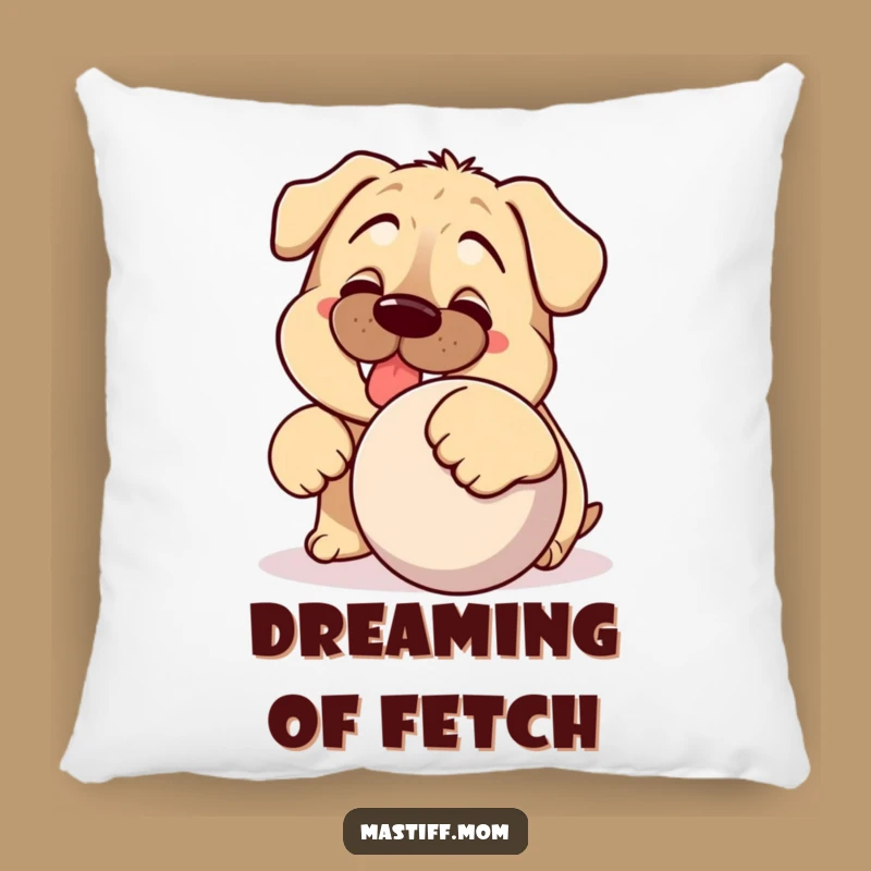 Funny Kawaii Mastiff Pillow: Soft & Cozy Dog Cushion, Perfect Humorous Gift for Comfort