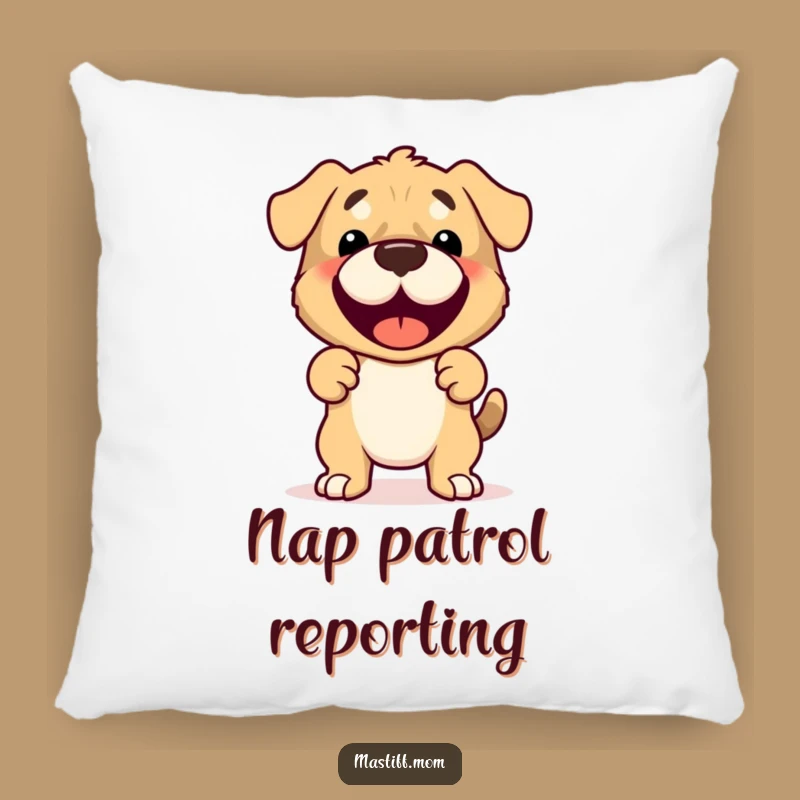 Funny Mastiff Pillow: Cozy Protective Dog Comfort Gift