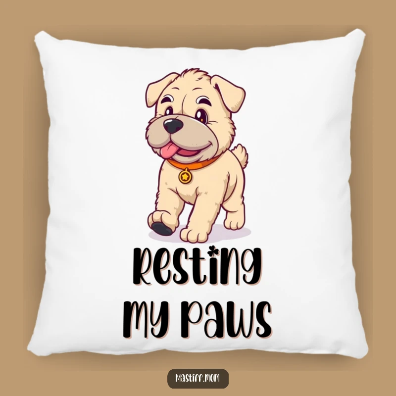 Funny Kawaii Mastiff Pillow: Dignified Comfort, A Plush Funny Gift