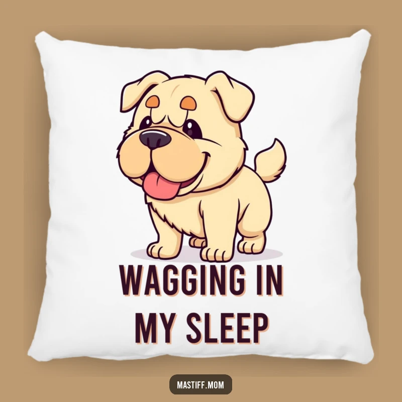 Funny Kawaii Mastiff Pillow - Cute Dog Cushion for Happy Comfort