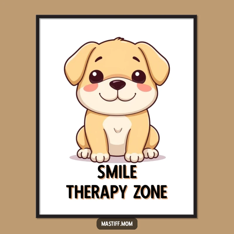 Funny Gentle Giant Dog Poster - Sweet Wall Art for Dog Lovers