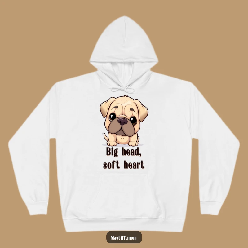 Cozy Funny Kawaii Mastiff Gentle Nudge Hoodie: Warm Affection