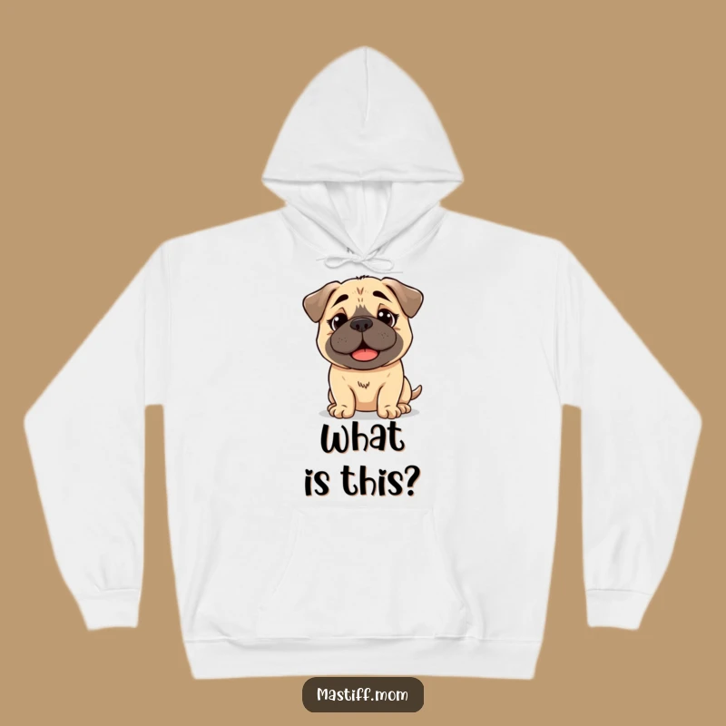 Funny Kawaii Mastiff Bewildered Hoodie - Cozy Happy Dog Gift