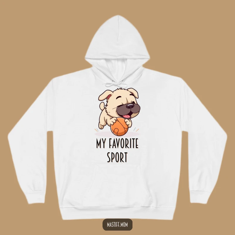 Cozy Funny Playful Mastiff Ball Hoodie: Warmth for Your Active Life Gift