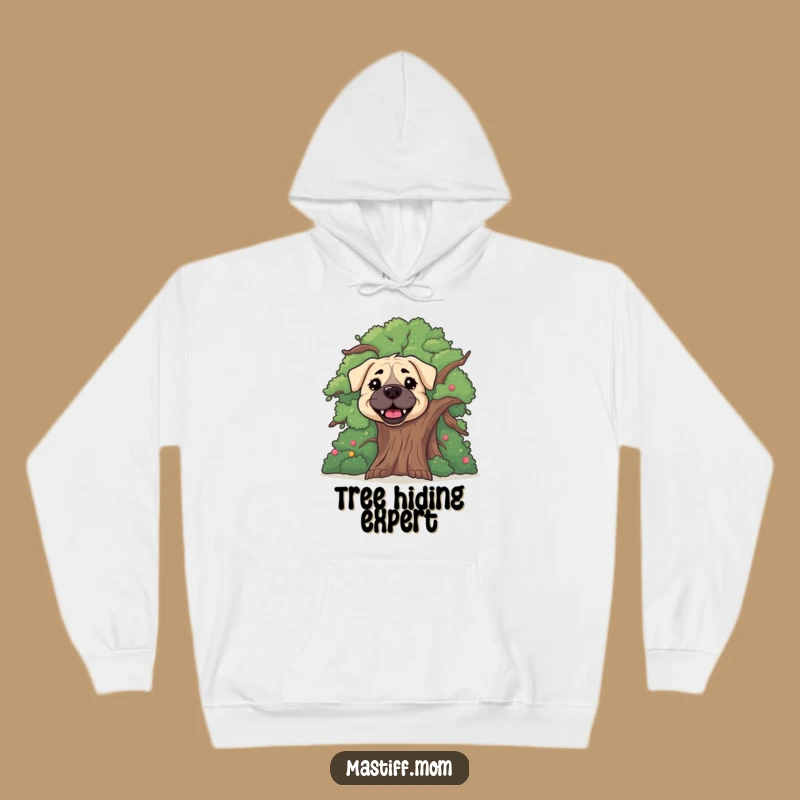 Funny Happy Mastiff Hoodie: Cozy Peek-a-Boo Fun, An Ideal Funny Gift