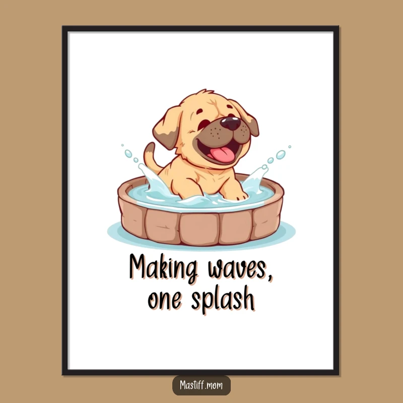 Add a splash of fun to your walls with this free printable Mastiff cub art, ready to print at home. Perfect for a playful vibe.