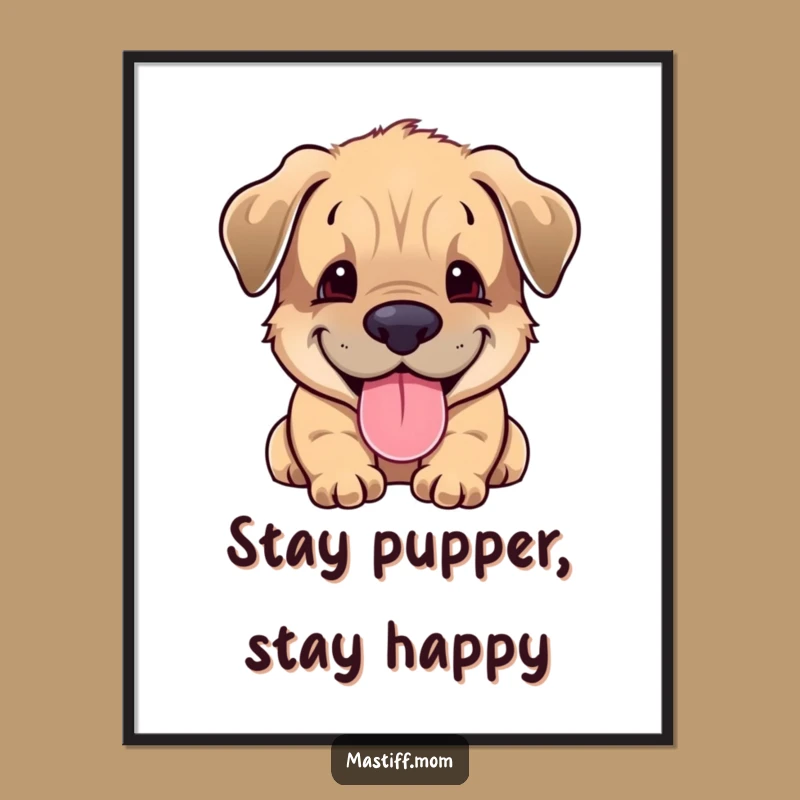 Free Printable Mastiff Cub Wall Art: Adorable Dog Decor for a Happy Home