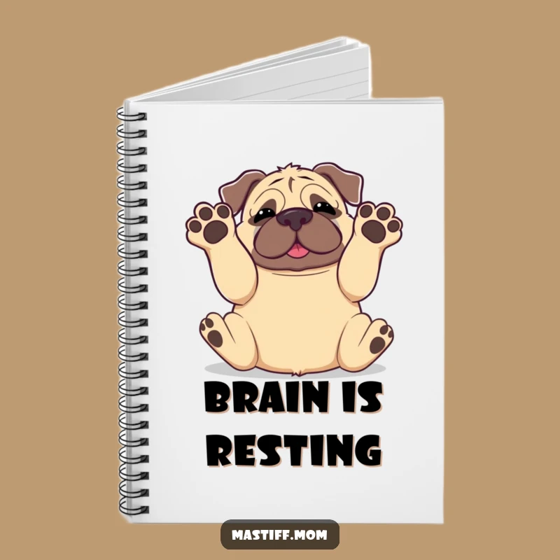 Funny Kawaii Mastiff Paws in Air Notebook: Jot Down Your Silliness!