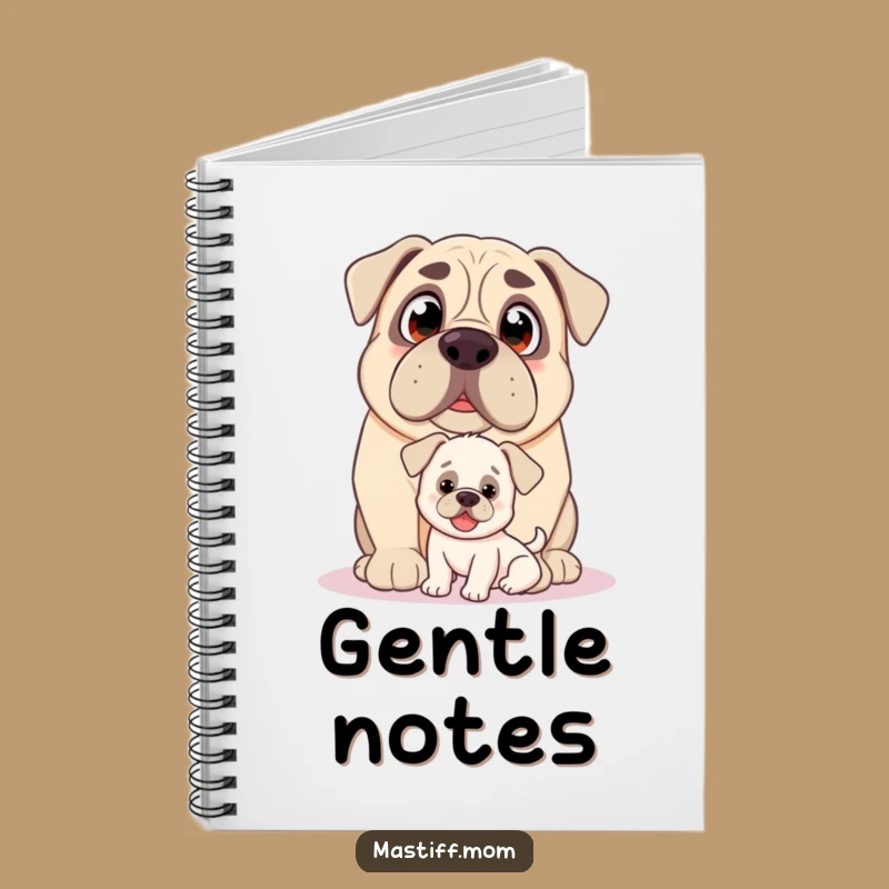 Funny Kawaii Mastiff Puppy Love Notebook: Jot Down Loving Thoughts