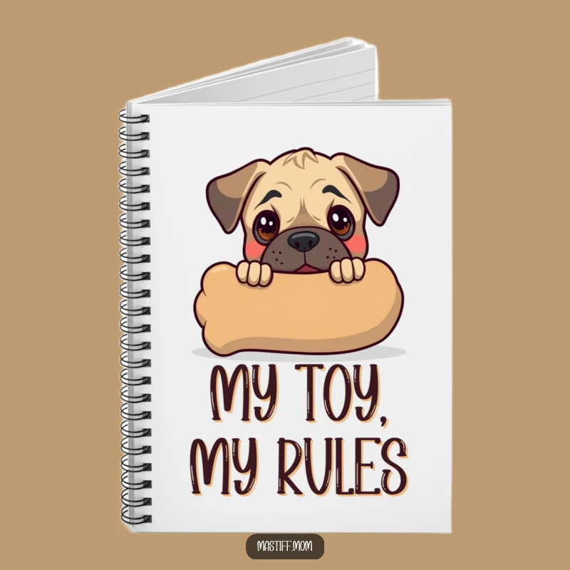 Funny Kawaii Mastiff Puppy Notebook: Cute Journal for Dog Lovers, Great Gift