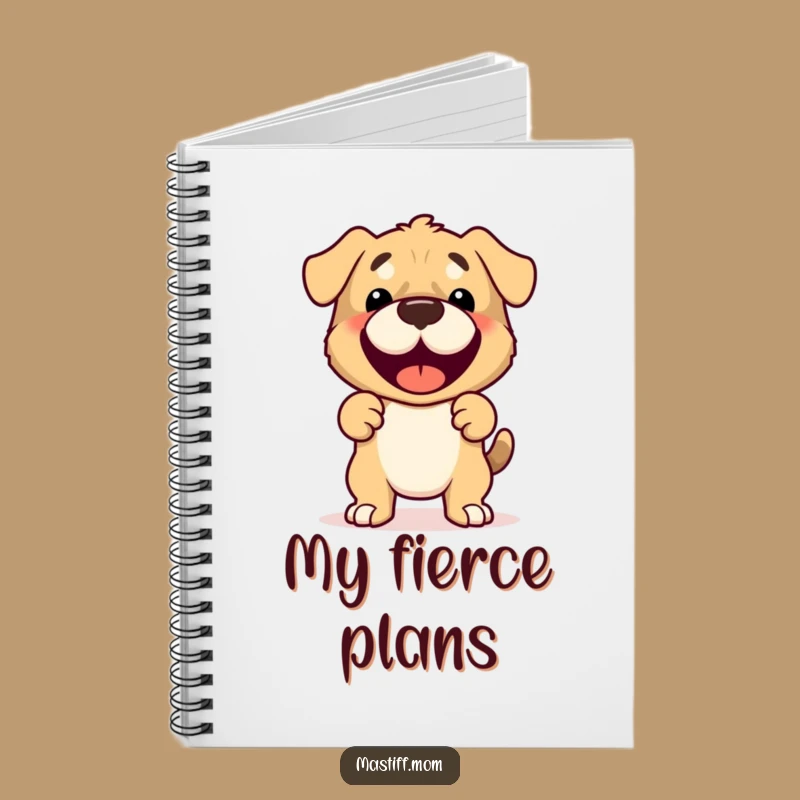Funny Mastiff Notebook: Joyful Protective Dog Journal Gift