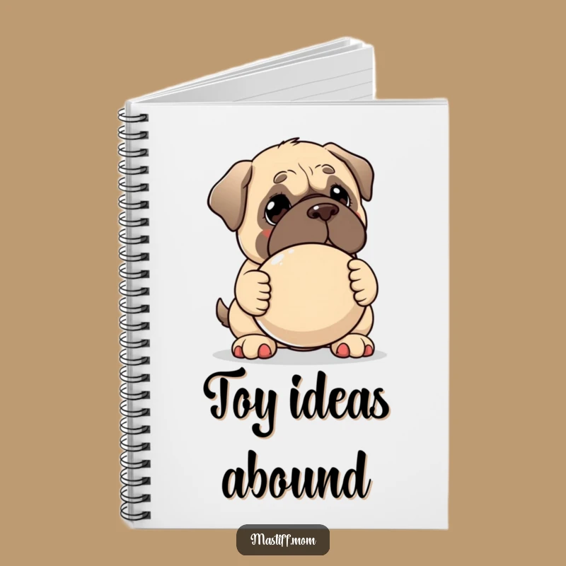 Funny Kawaii Mastiff Notebook - Gentle Dog Journal for Sweet Thoughts
