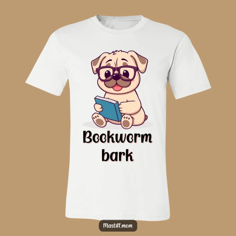 Funny Mastiff Book Lover T-Shirt: Cozy Reading Dog Tee