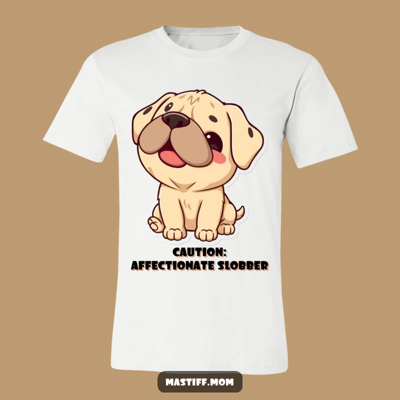 Funny Kawaii Mastiff T-Shirt: Happy Dog Lick Tee for the Ultimate Pet Lover