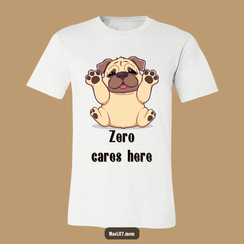Funny Kawaii Mastiff Paws in Air T-Shirt: Ultimate Doggy Fun!