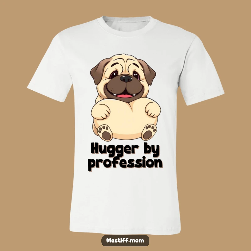 Funny Kawaii Mastiff T-Shirt - Gentle Giant Pillow Hug Tee Gift