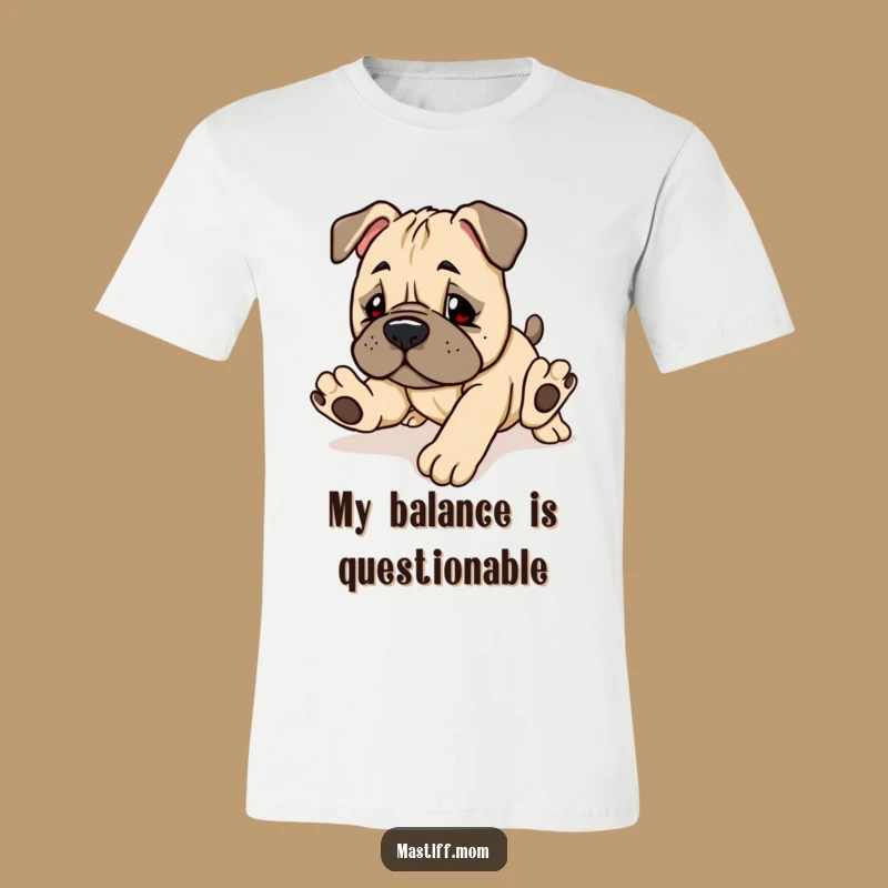 Funny Kawaii Mastiff T-Shirt: Wear Your Clumsy Puppy Love Proudly