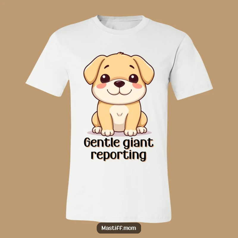 Funny Gentle Giant Dog T-Shirt - Soft Smile Comfort Gift