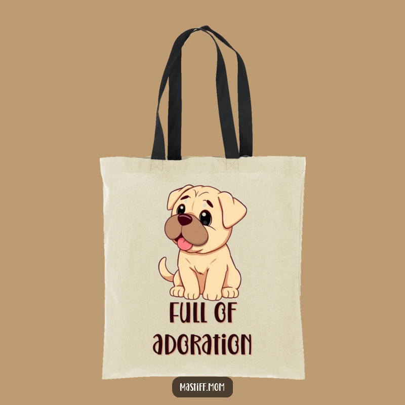 Funny Adoring Mastiff Tote Bag: Carry Your Love Everywhere Gift