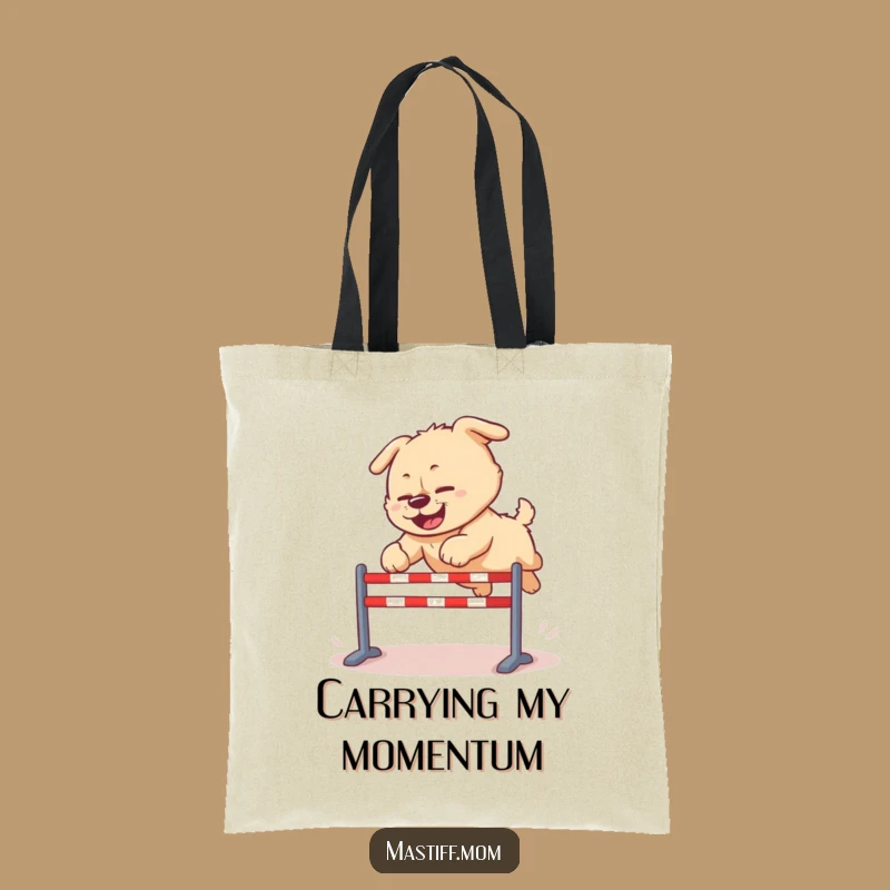 Funny Kawaii Mastiff Tote Bag - Cute Dog Accessory for Joyful Efforts
