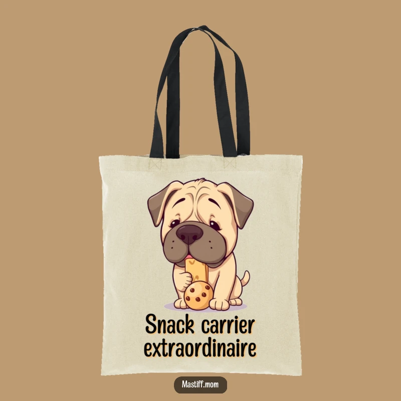 Funny Kawaii Mastiff Treat Balance Tote Bag - Spacious & Hilarious Shopping